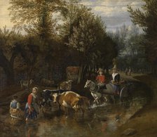 The Nosy Cow, 1665. Creator: Jan Siberechts.