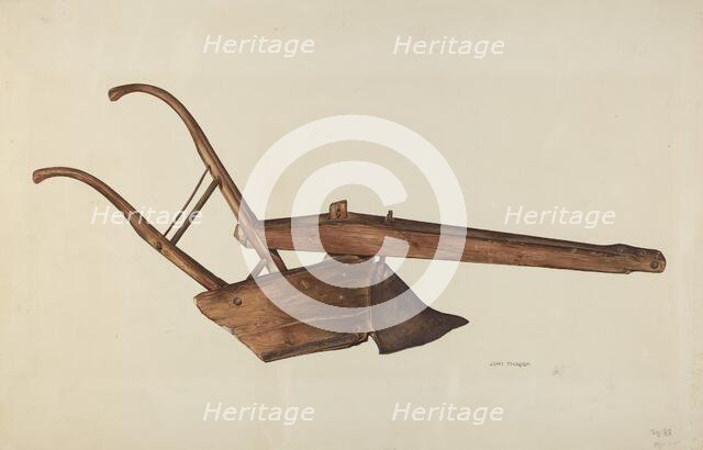 Plow, c. 1938. Creator: John Thorsen.