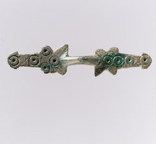 Equal-Arm Brooch, Frankish, 7th-8th century. Creator: Unknown.