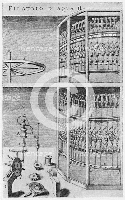 'A Silk-Spinning Mill', 1607, (1904). Artist: Unknown.