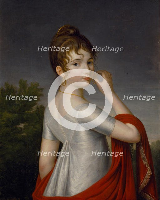 Self-Portrait, c. 1810. Creator: Dolgorukova (Saltykova), Yekaterina Vasilyevna (1791-1863).