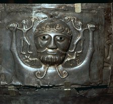 Detail from the Celtic Gundestrop Cauldron, 3rd century. Artist: Unknown