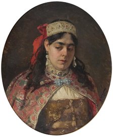 Portrait of the regent Sophia Alekseyevna (1657-1704). Creator: Makovsky, Konstantin Yegorovich (1839-1915).