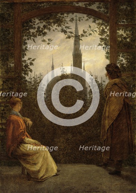 Garden Bower in Greifswald, 1818. Artist: Friedrich, Caspar David (1774-1840)