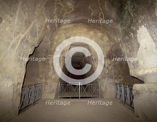 The Cave of the Cumaean Sibyl, Cumae, Italy, dated at 4th-3rdcenturies BC.  Creator: Unknown.