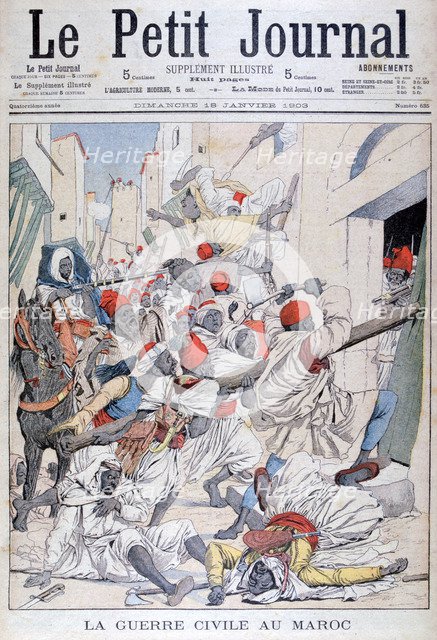 Civil war in Morocco, 1903. Artist: Unknown