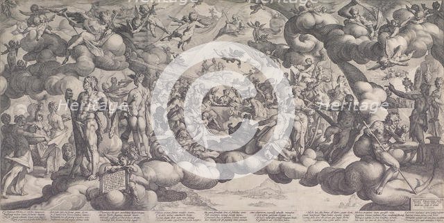 The Feast of the Gods at the Marriage of Cupid and Psyche, 1587., 1587. Creator: Hendrik Goltzius.