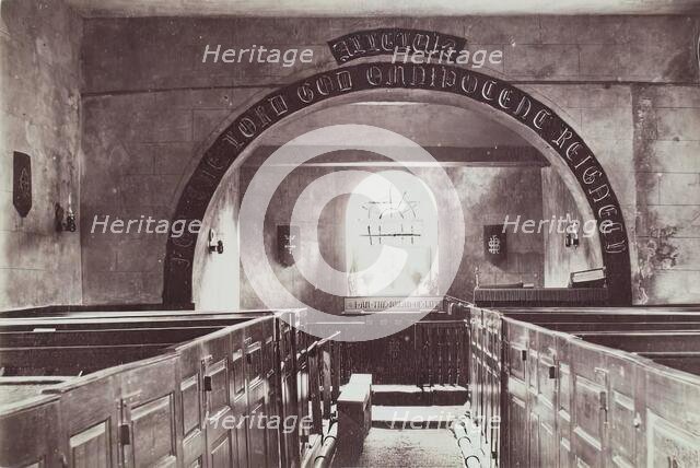 Church Interior, from an album compiled by Sir John Everett Millais. Creator: Unknown.