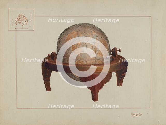 Globe, c. 1937. Creator: Edward L Loper.