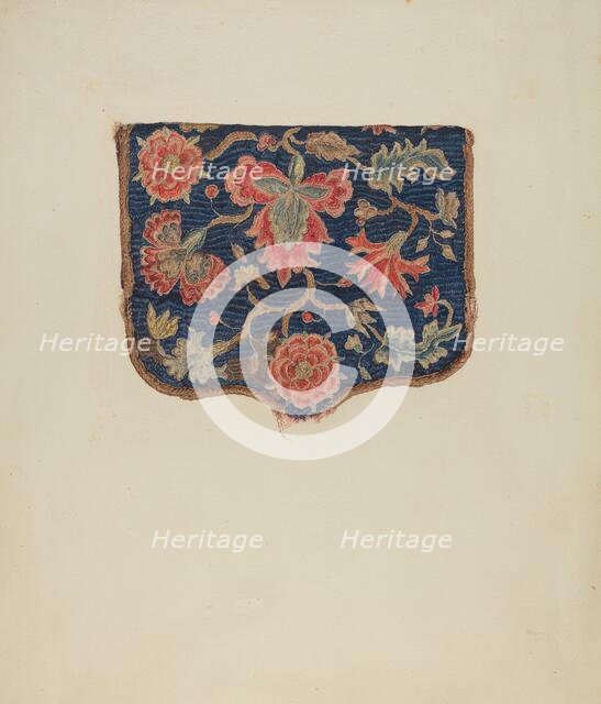 Crewel Purse, c. 1939. Creator: Eleanor Alexander.