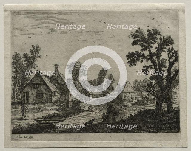 The Plank over the Stream. Creator: Jan van Goyen (Dutch, 1596-1656).