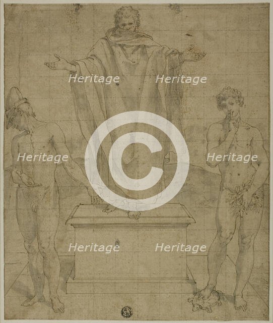 Study for Allegory of Faith and Silence, 1500/95. Creator: Bartolomeo Cesi.