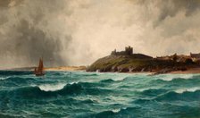 Coastal Scene With Criccieth Castle, 1892. Creator: William Joseph King.