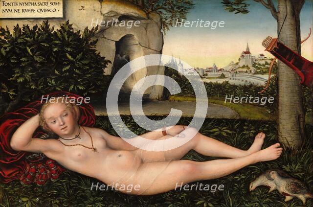The Nymph of the Spring, after 1537. Creator: Lucas Cranach the Elder.