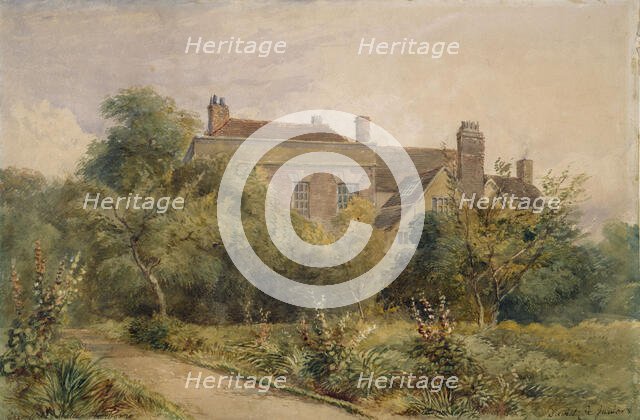 Greenfield House, Harborne, (unknown date), c1850s. Creator: David Cox the Younger.