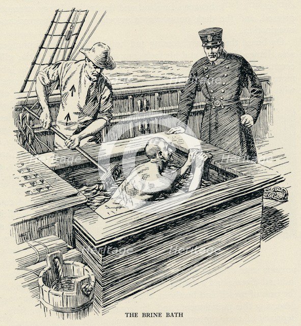 The brine bath, (1834), 1934. Artist: Unknown