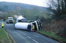 1997 Mercedes tanker road accident. Artist: Unknown.