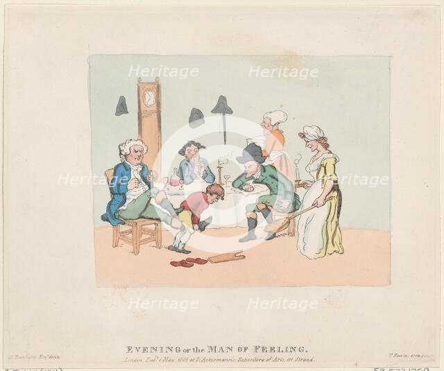 Evening, or, the Man of Feeling, May 1, 1803., May 1, 1803. Creator: Thomas Rowlandson.
