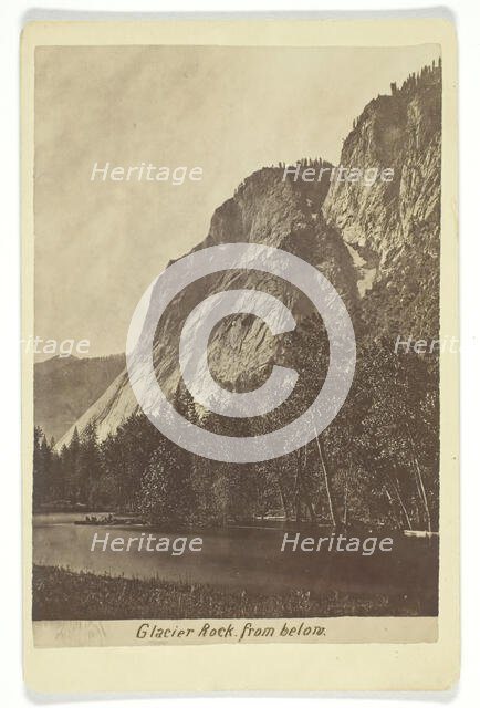 Glacier Rock from below, 1866/99. Creator: G. Fagersteen.