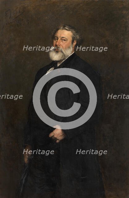The Painter Henri François Schaefels, 1885. Creator: Eugène Joors.