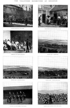 The Volunteer Manoeuvres at Brighton, 1895. Creator: Symmons & Thiele.