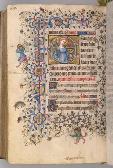 Hours of Charles the Noble, King of Navarre (1361-1425), fol. 298v, St. Lucy, c. 1405. Creator: Master of the Brussels Initials and Associates (French).