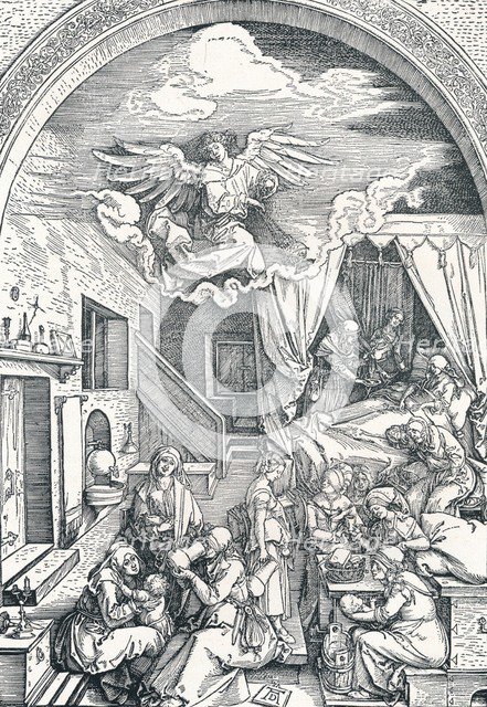 'The Birth of the Virgin Mary', c1503-1504, (1906). Artist: Albrecht Durer.