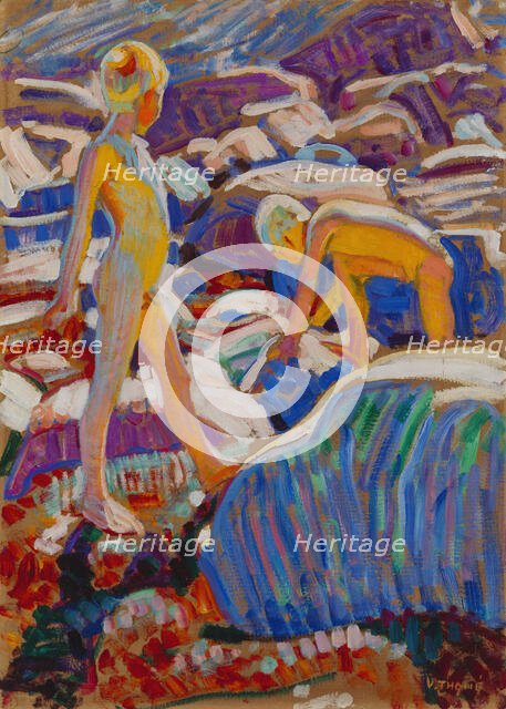 Boys on the Shore, c1910-1911. Creator: Verner Thome.