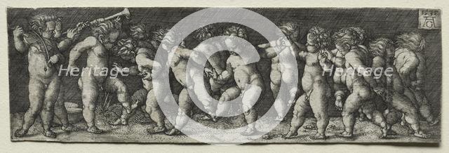 Fifteen Nude Children Dancing, 1535. Creator: Heinrich Aldegrever (German, 1502-1555/61).