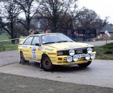 Audi Quattro A2, Lasse Lampi, 1983 RAC Rally. Creator: Unknown.