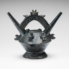 Vessel with Double-Horned Spouts, A.D. 1000/1470. Creator: Unknown.