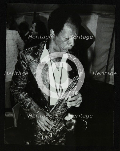 American saxophonist Ornette Coleman playing at the Bracknell Jazz Festival, Berkshire, 1978. Artist: Denis Williams