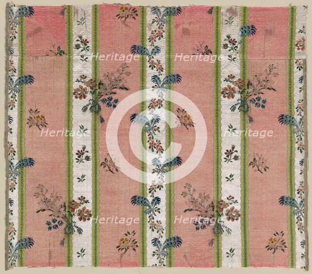Fragment (Dress Fabric), France, 18th century. Creator: Unknown.