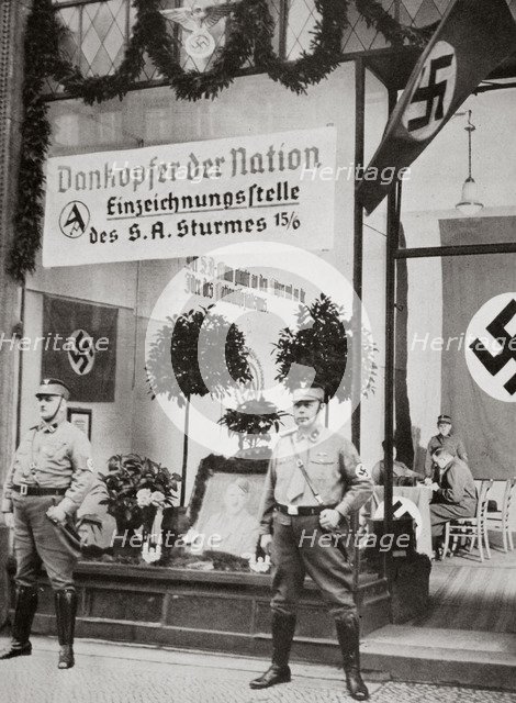 World War I veterans register for the SA, Germany, 1938. Artist: Unknown