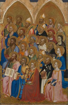 Adoring Saints (from the San Pier Maggiore Altarpiece), 1371. Artist: Jacopo di Cione (active 1365-1400)