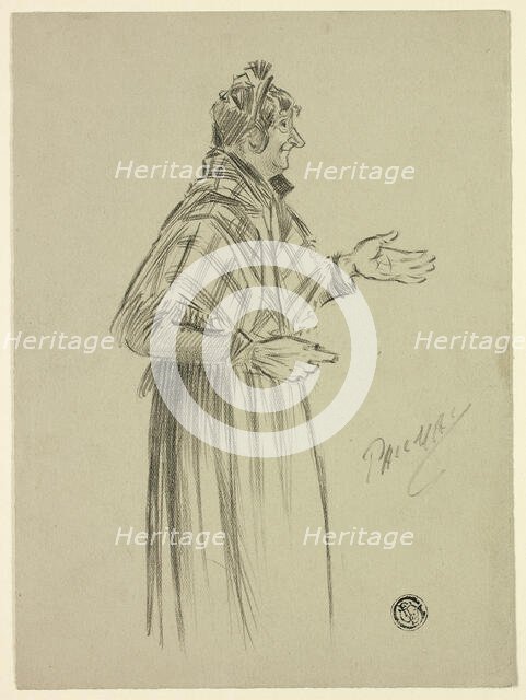 Shawled London Character, n.d. Creator: Philip William May.