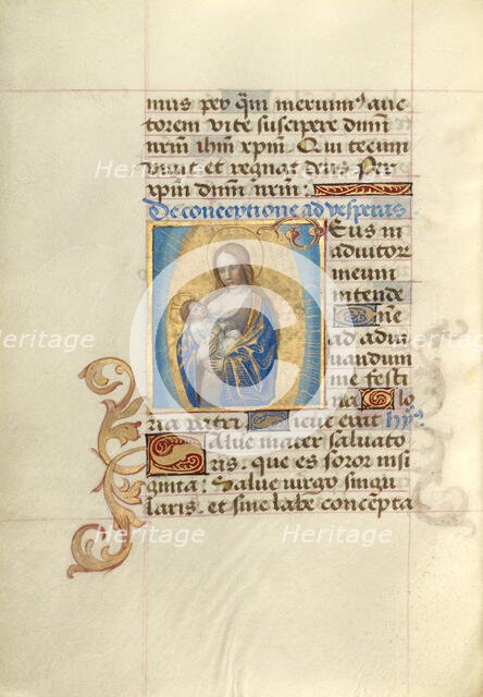Virgo lactans; Poncher Hours, about 1500. Creator: Master of Cardinal Bourbon.