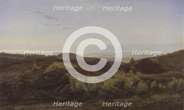 Heather Hills near Rye, Jutland, 1887. Creator: Harald Foss.