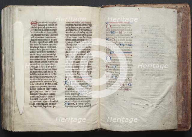 The Gotha Missal: Fol. 164r, Text, c. 1375. Creator: Master of the Boqueteaux (French); Workshop, and.