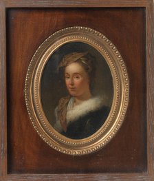 Portrait of Sara Stiermans, the Artist's Wife, 1750-1798. Creator: Dionys van Nijmegen.