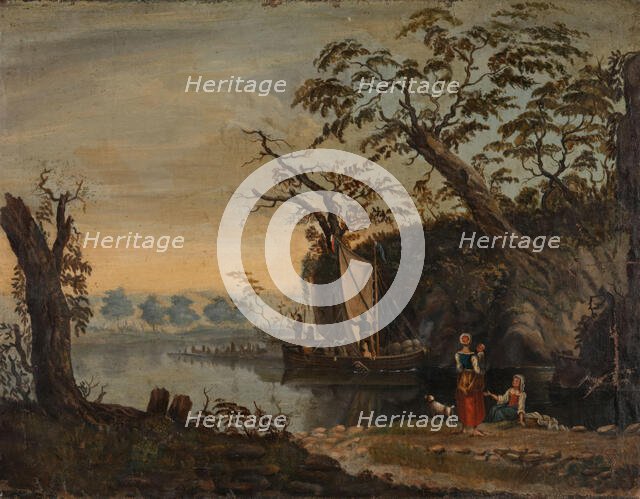 Landscape, copy after unknown master, c1830-1879. Creator: Knud Baade.