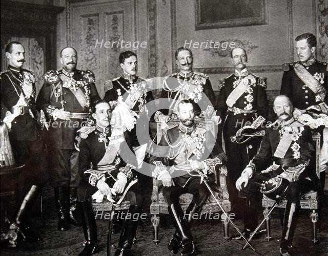 King Alfonso XIII of Spain (1886-1941) at the Palace of Bukinghan by reason of the death of Edwar…
