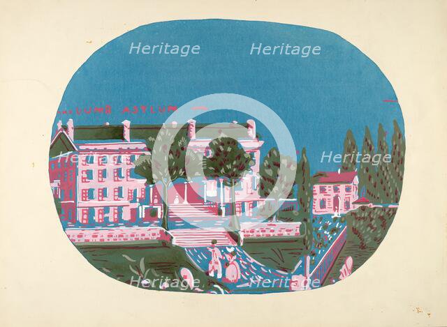 Bandbox Design (Deaf and Dumb Asylum), c. 1939. Creator: Martin Partyka.