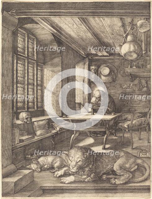 Saint Jerome in His Study, 1514. Creator: Albrecht Durer.