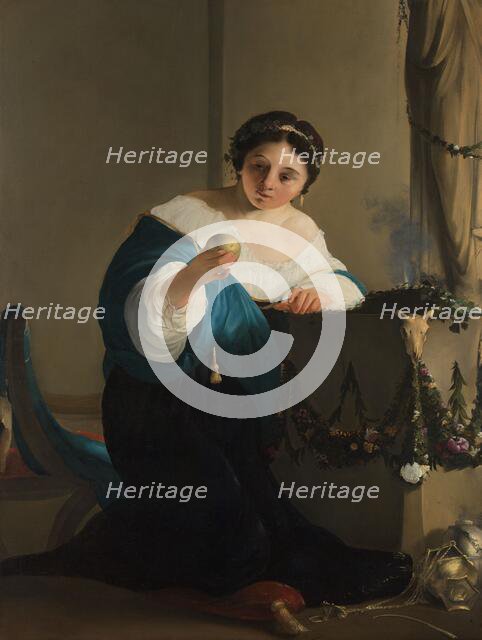 Cydippe with the Apple of Acontius, c.1645-c.1655. Creator: Paulus Bor.