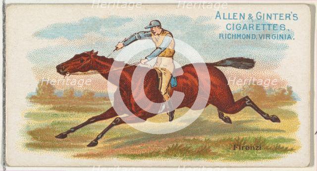Firenzi, from The World's Racers series (N32) for Allen & Ginter Cigarettes, 1888. Creator: Allen & Ginter.