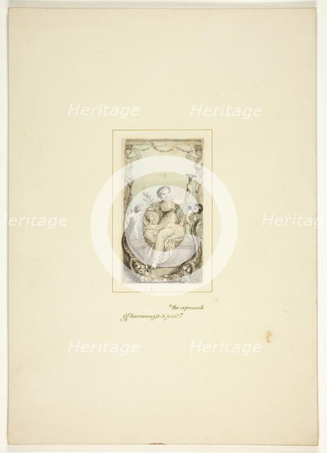 Study for a plate from The Task, c. 1800. Creator: Thomas Stothard.