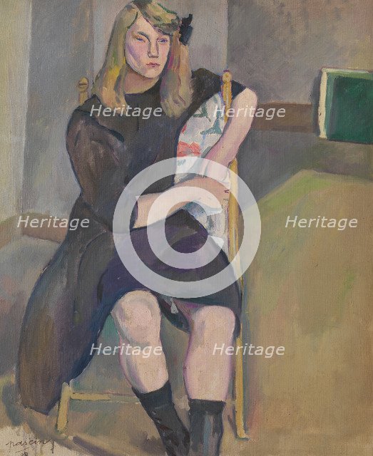Seated Girl. Artist: Pascin, Jules (1885-1930)