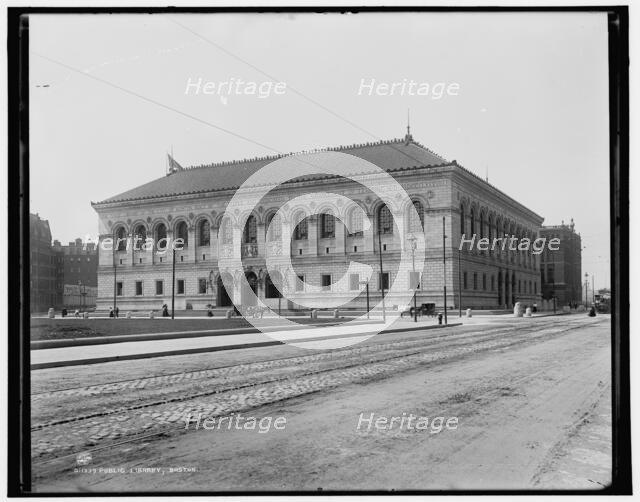 Public Library, Boston, c1899. Creator: Unknown.