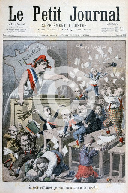 Caricature of the Chamber of Deputies, Paris, 1898. Artist: Henri Meyer